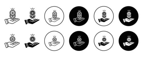 earn point icon vector