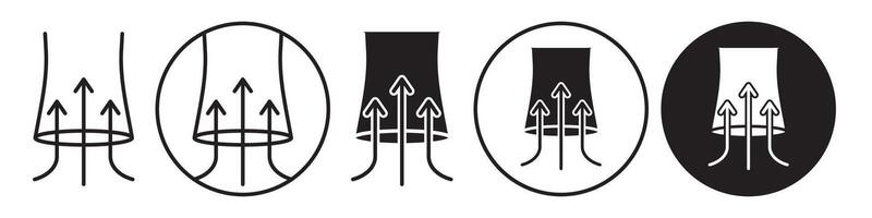 Suction Icon set collection for web vector