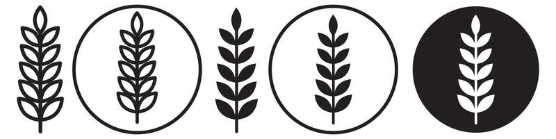 Wheat Icon set collection for web vector
