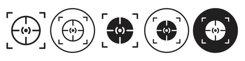 Target Icon set collection for web vector