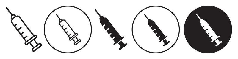 Syringe Icon set collection for web vector