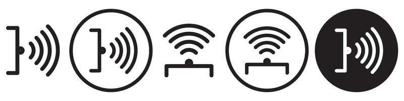Infrared Icon set collection for web vector