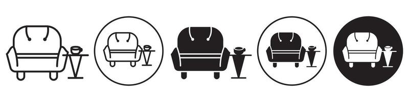 Lounge Icon set collection for web vector