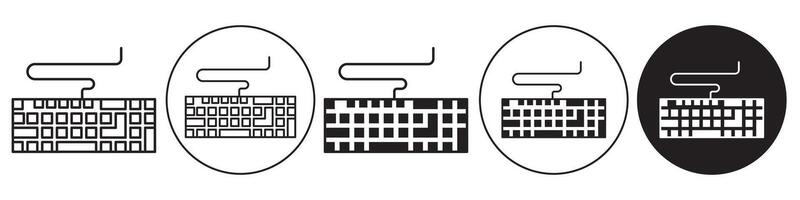 Keyboard icon set collection for web vector