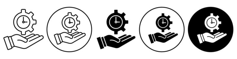Time Management Icon set collection for web vector