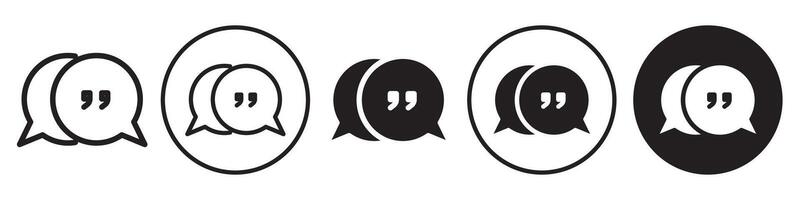Testimonal Icon set collection for web vector
