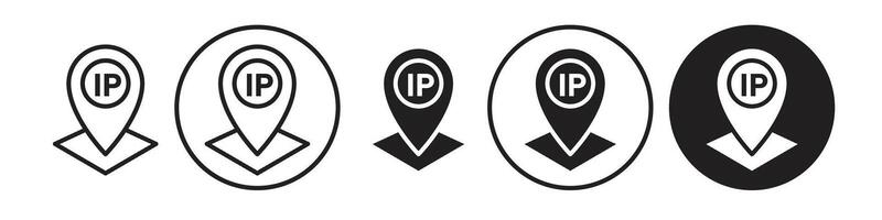 Ip icon set collection for web vector