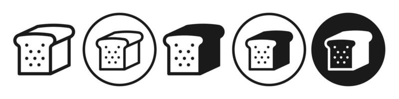 Loaf Icon set collection for web vector