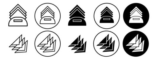 Table Napkin icon set collection for web vector