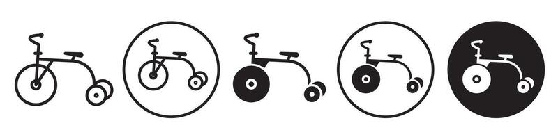 tricycle Icon set collection for web vector