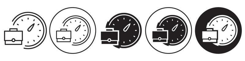 Work Day Icon set collection for web vector