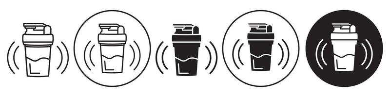 Shaker Cup Icon set collection for web vector