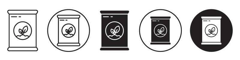 Fertilizer Icon set collection for web vector