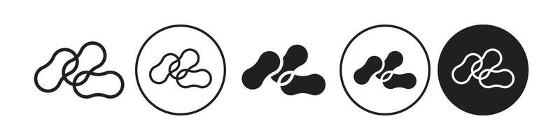 Rubber bands icon set collection for web vector