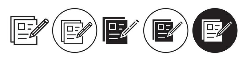 Registration icon set collection for web vector
