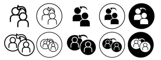 Refer Icon set collection for web vector