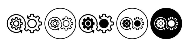 Devop Icon set collection for web vector