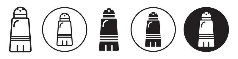 Salt and pepper icon set collection for web vector