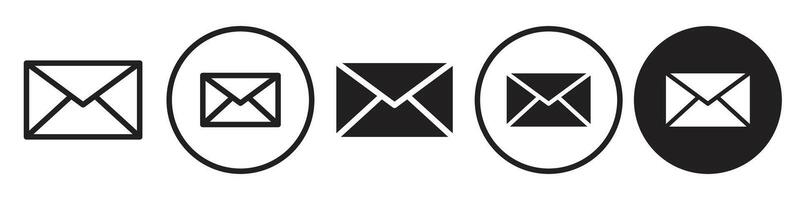 Email Icon set collection for web vector