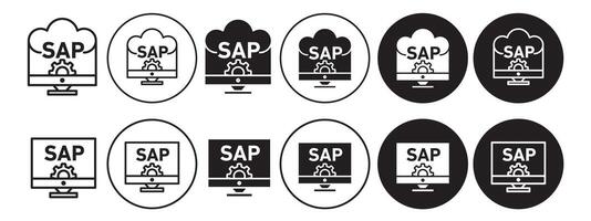 Sap Icon set collection for web vector
