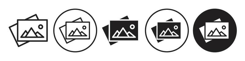 Galllery Icon set collection for web vector