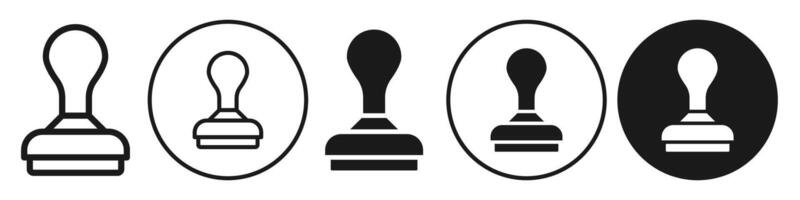 Stamp Icon set collection for web vector