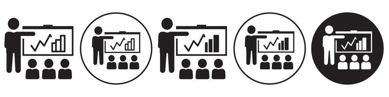Presentaion Icon set collection for web vector