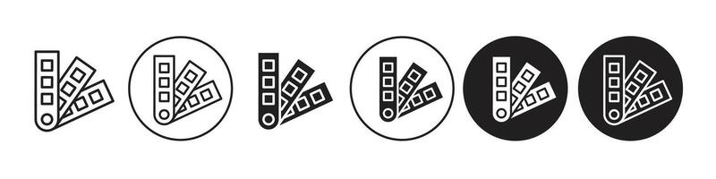 Pantone icon set collection for web vector