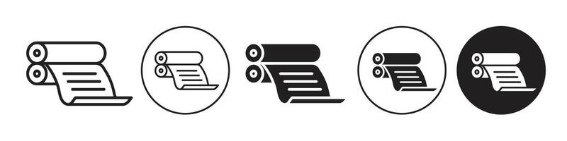 Printing press icon set collection for web vector
