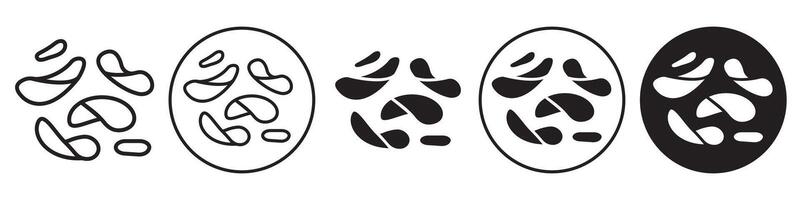 Potato Chips Icon set collection for web vector