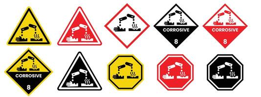 Corrosive Icon set collection for web vector
