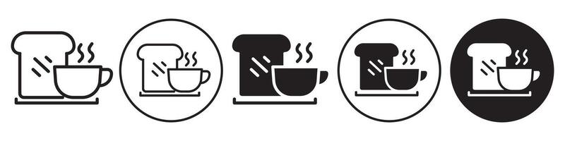 Breakfast Icon set collection for web vector