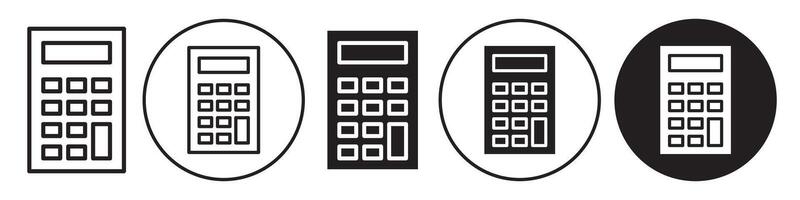 Calculator set collection for web vector