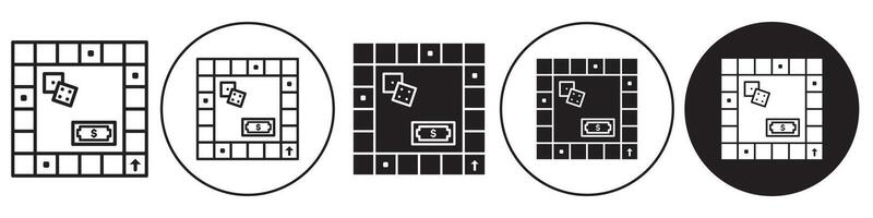 Board game Icon set collection for web vector