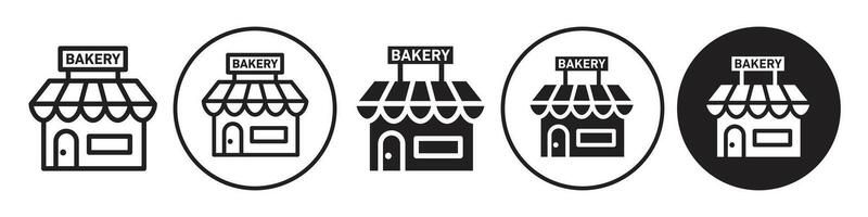 Bakery Icon set collection for web vector