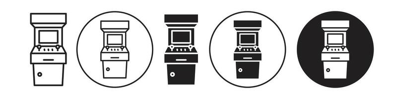 Arcade machine set collection for web vector