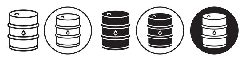 Barrel Icon set collection for web vector