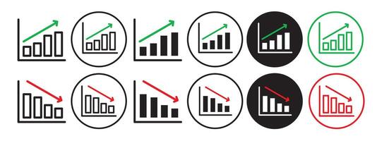 Graph Icon set collection for web vector
