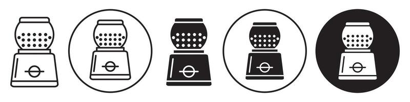 Candy Machine Icon set collection for web vector