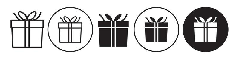 Gift Box Icon set collection for web vector
