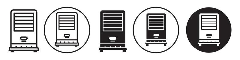 Evaporative Cooler Icon set collection for web vector