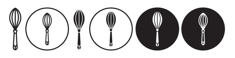 Egg beater Icon set collection for web vector