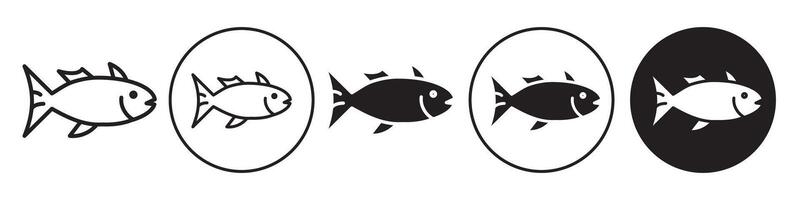 Fish Icon set collection for web vector