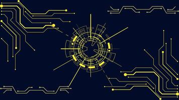 Artificial intelligence, cyber-circuits, future technology concepts vector