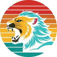 illustration of a lion vector