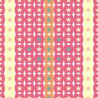 seamless pattern crescent and star modified shape pastel shades color vector