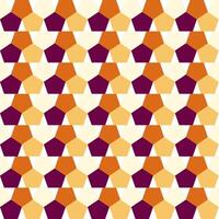 autumn seamless pattern polygon 6 sides fall shades color vector
