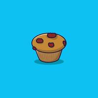 Simple Cupcake Icon Illustration Cake vector