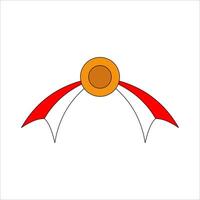 Indonesian Flag Independence Day Element vector