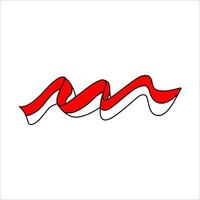 Indonesian Flag Independence Day Element vector